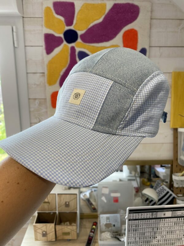 Casquette Vichy bleu - jean